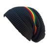 Striped Color Jamaica Knitted Hat Hip Hop Hat Skull Caps Weaving Reggae Hat  Winter Autumn