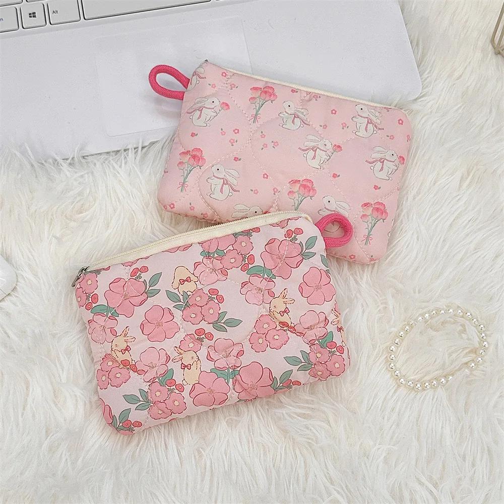 Cute Cartoon Small Coin Purses Women Mini Makeup Handbags Wallet Pouch Bag Earphone Card Storage Bag