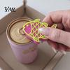 Nail Protection Can Opener 3D Printed Fish & Saver, Cute Fish-Shaped Tab Novelty Kitchen Gadget with Keychain, Portable Bottle for Soda Cans,