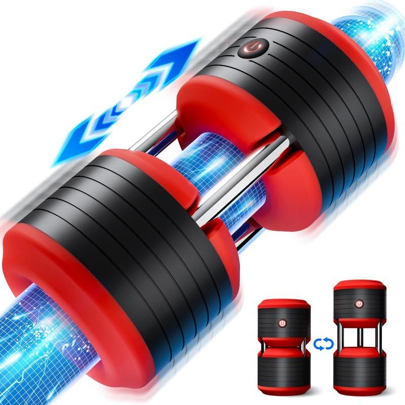 2026 NewMale Double Penis Masturbator Vibrating Interactive Electric Masturbator Penis Pump Stroker Pocket Pussy Sex Toy for Men