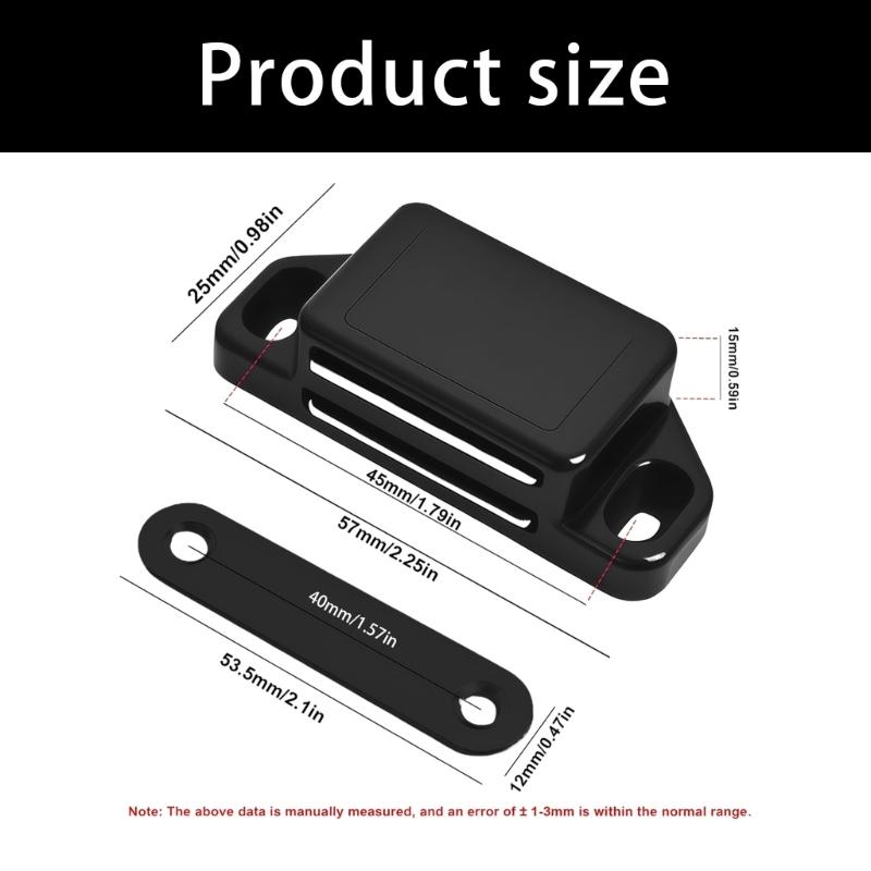8Pcs Magnetic Door Catches Latches Cabinet Wardrobe Door Closer Furniture Door Lock Buckles For Cabinet Drawer Sliding Door