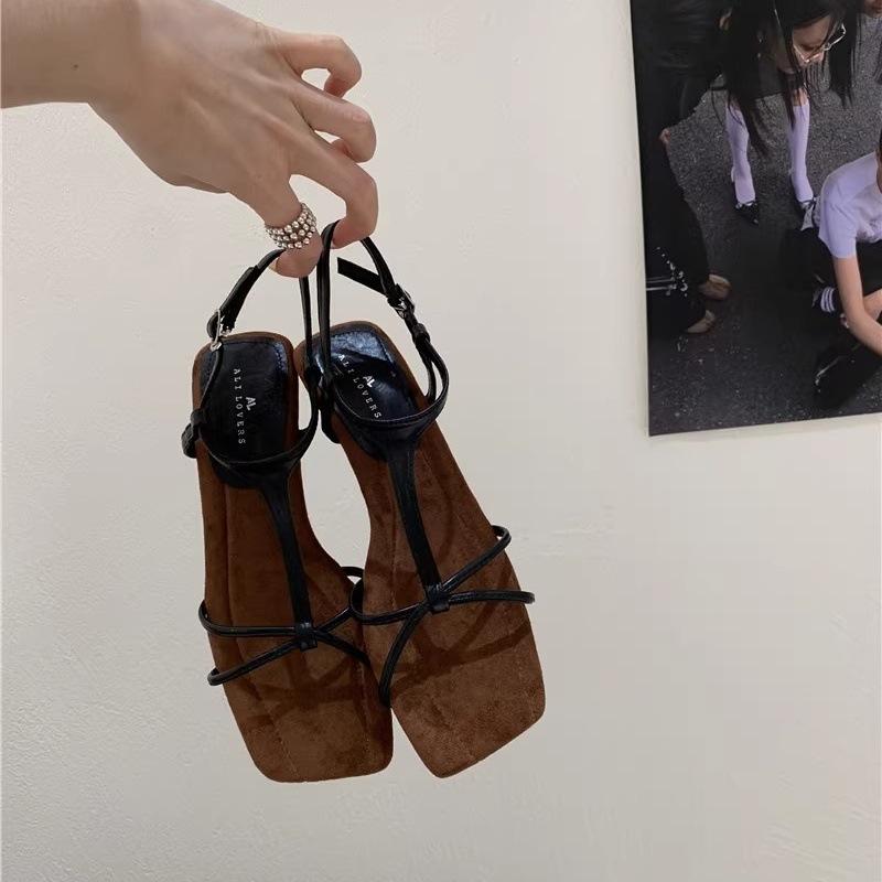 Wedge Heel Cross-strap Open-toed Sandals Women's Shoes 2025 Summer New Models Beautiful Temperament High Heels Silver Roman Shoes