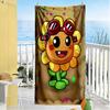 Plants Vs. Zombies Beach Towel Quick-Dry Soft Microfiber Comfortable Lightweight Suitable for Swimming, Gym, Camping, Yoga Vacation