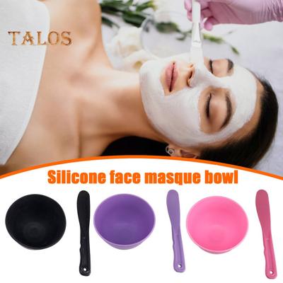 2-teiliges Silikon-Gesichtsschlamm-Rührschüssel mit Stäbchen für Frauen, DIY-Gesichts-Ton-Rührschüssel, professionelles Mischwerkzeug-Set für den Heimsalon, Schönheits-Hautpflege