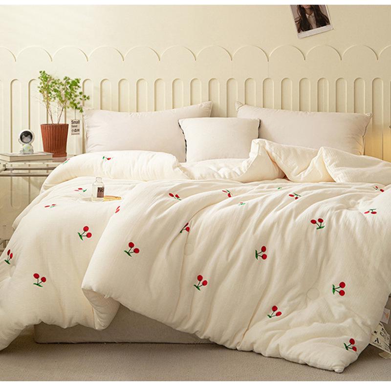 

Двухслойное марлевое одеяло из соевого волокна - Теплое зимнее, Весенне-осеннее, Детское хлопковое одеяло и Летний прохладный вкладыш для одеяла 220x240cm Spring/Autumn Quilt (~6 Jin)