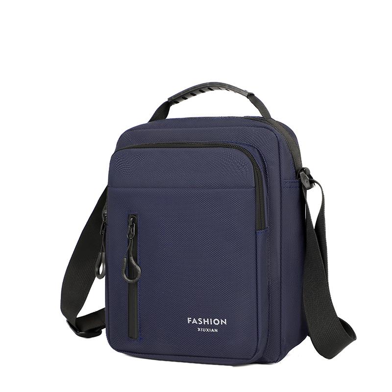 Męska torba typu crossbody, pojedyncza torba na ramię, duża pojemność, torba do przechowywania, modna, wielokieszeniowa, biznesowa torba typu crossbody