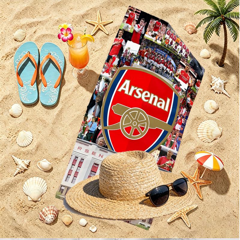 Football team.C Print Beach Towel, Versatile Lightweight Absorbent Beach Towel for Pool Surf Yoga Bathroom, Perfect Birthday Holiday Gift