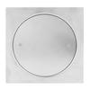 304 Stainless Steel Floor Drain Strainer Screw Fixation Silver Drainage Port Cover Square Well Sealed Clean Out Cover Kitchen