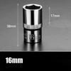 1pc 8-32mm Hex Socket Wrench Head Set 1/2 Short Long Socket Deep Nut Driver Sleeve Spanner End Ratchet Tool With Holder