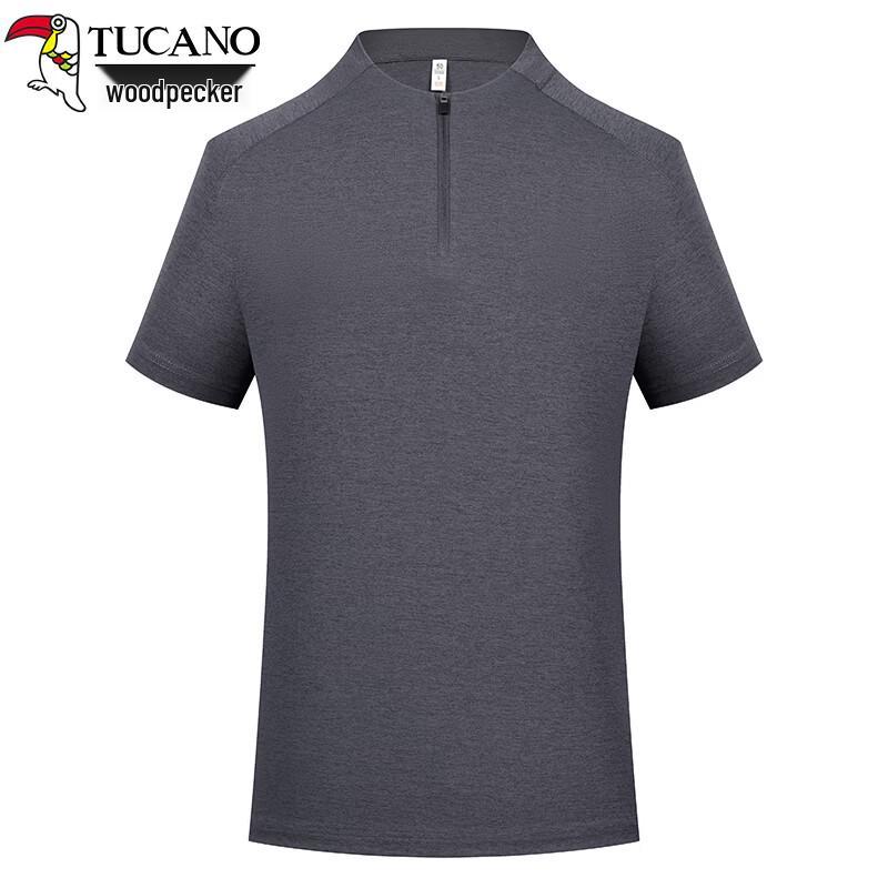Tucano Men's Ice-Feel Quick-Dry Stand Collar T-Shirt