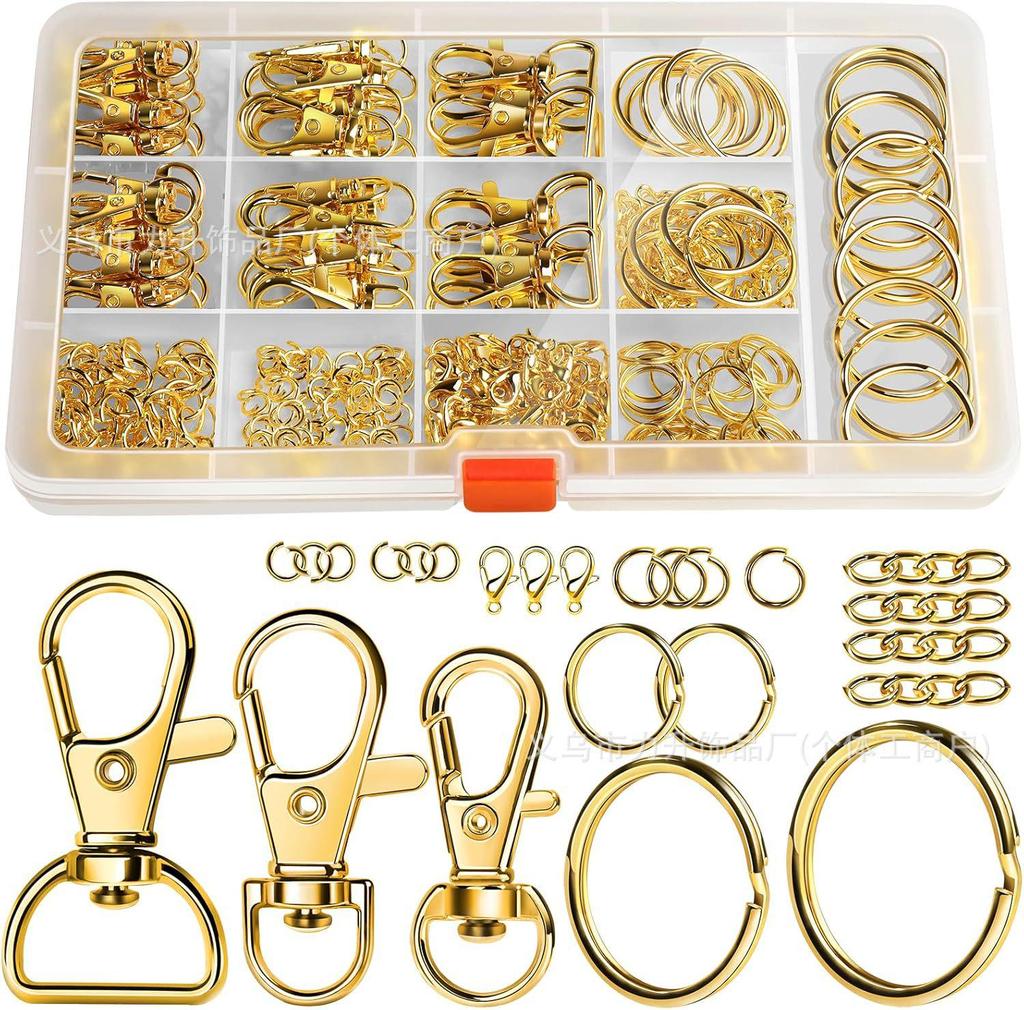265PCS Keyring Clip & Lobster Clasp DIY Kit