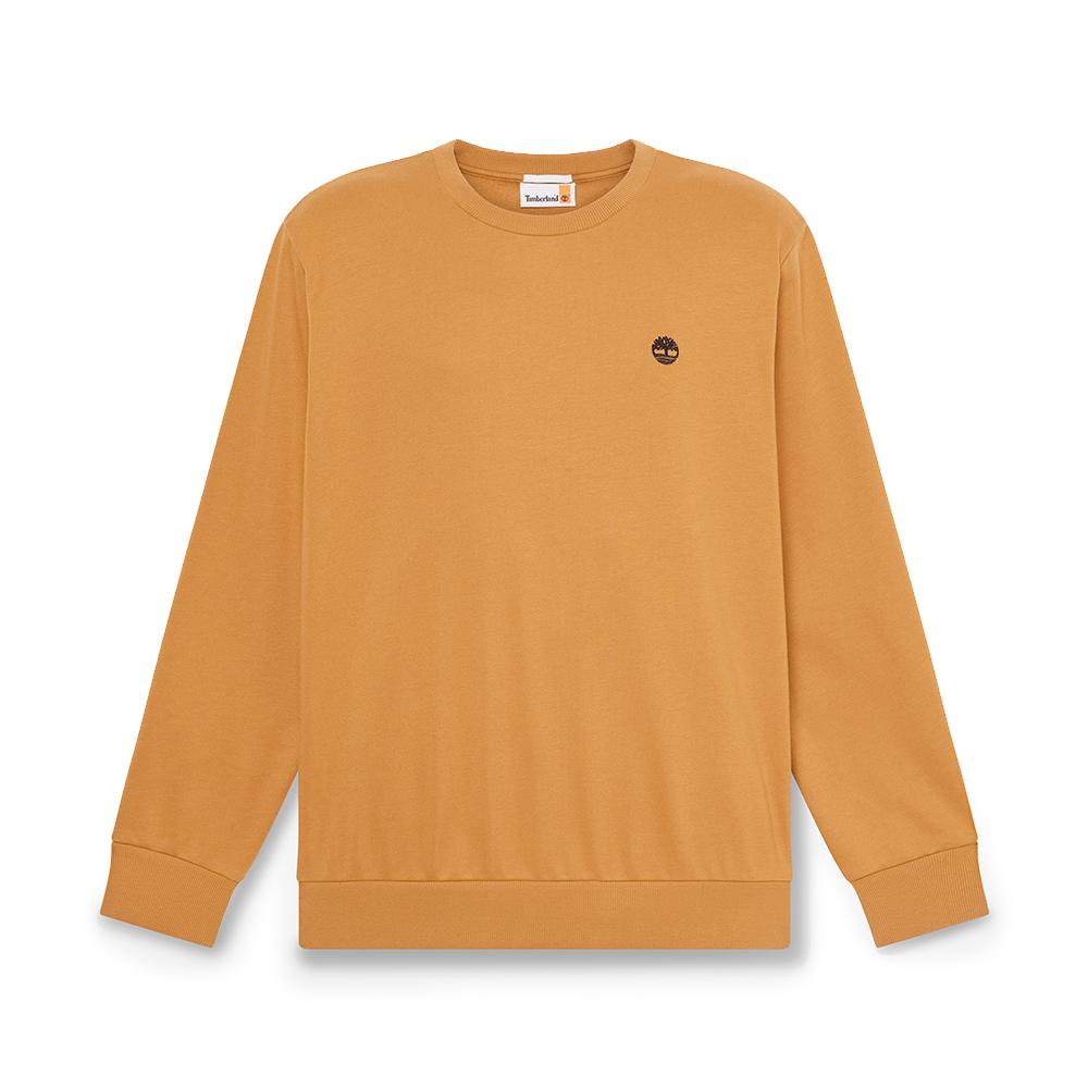 TIMBERLAND Men'S Chest Logo Crewneck Sweatshirt Wheat Brown_Tb0A276Np471