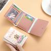 New Foldable Cartoon Capybara Purse PU Leather Multi-Pocket Storage Card Bag Lightweight Coin Purse Women Girls