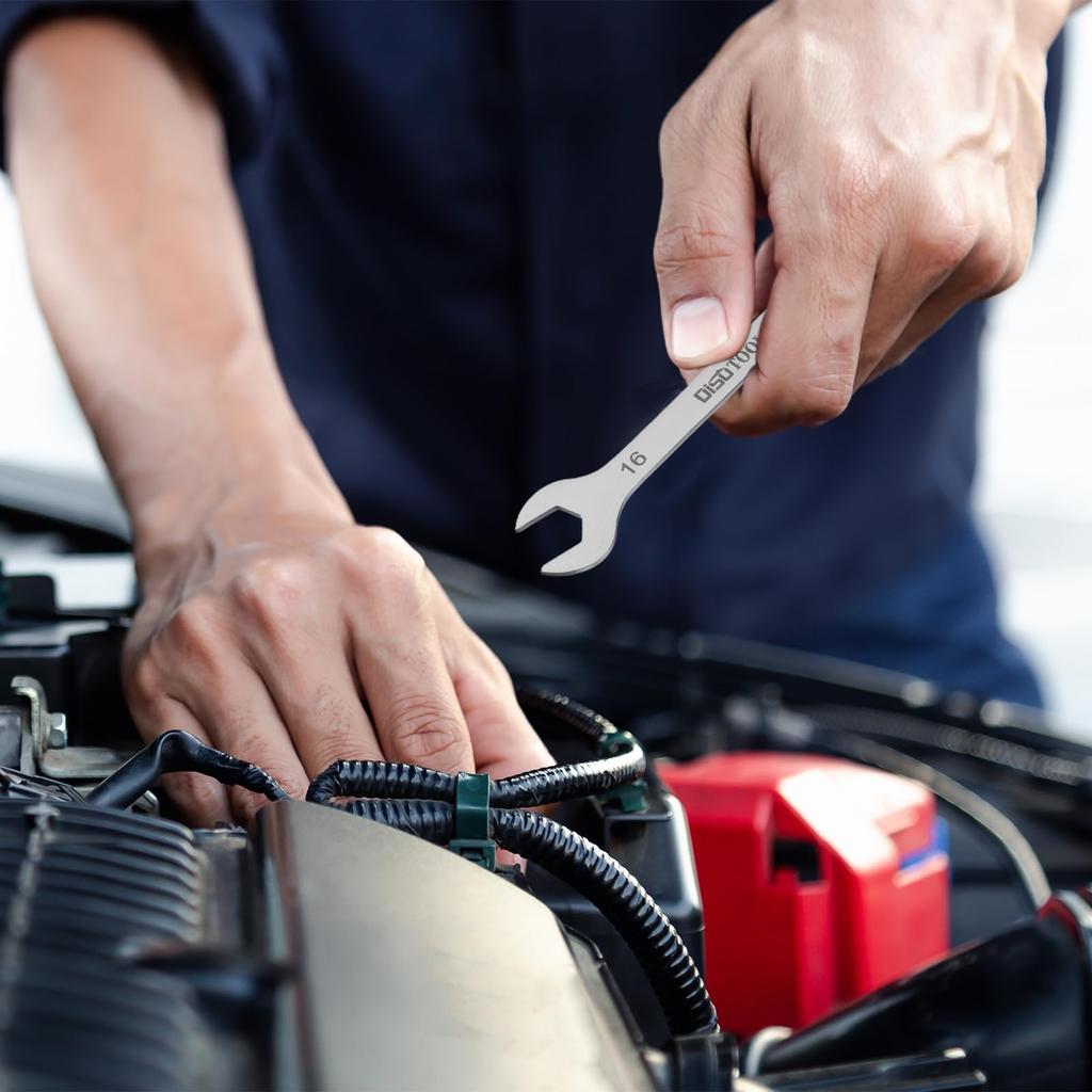 uxcell Slim 30mm x Short Stainless for Home Furniture Auto and Other Work Tools Wrench, 32mm, Double-Ended, Slim, Type, Slim, Lightweight, Steel, DIY,