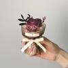 Preserved Mini Rose Bouquet - Artificial Dried Flowers Gift Ornament for Birthdays and Souvenirs