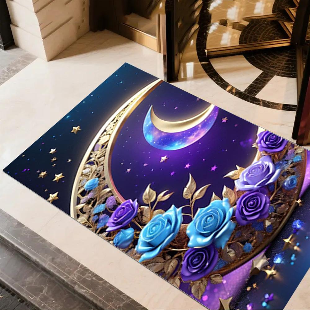 Sun and Moon Design Rug Home Carpet Non Slip Office Decor Gift Living Room Bedroom