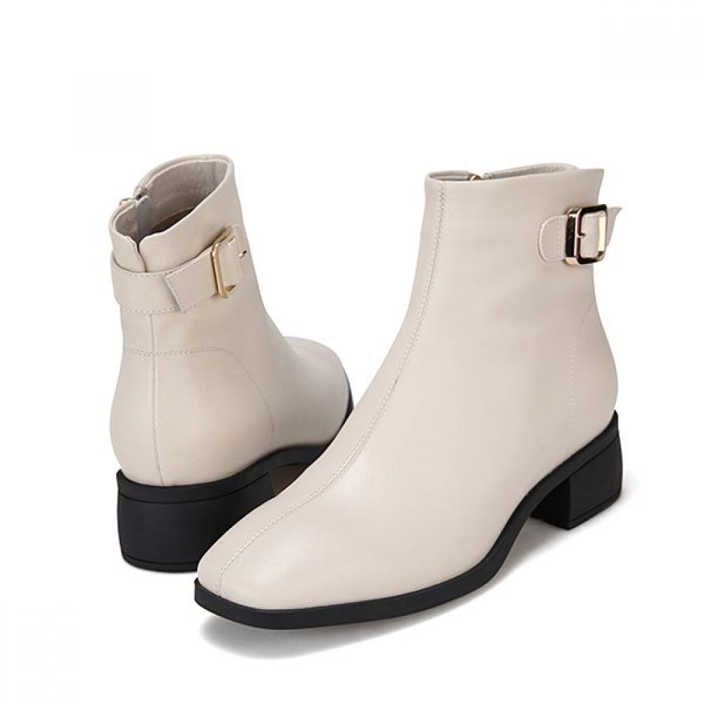 Barbara Leather Buckle 5cm Women S Ankle bootS Bzg802iv