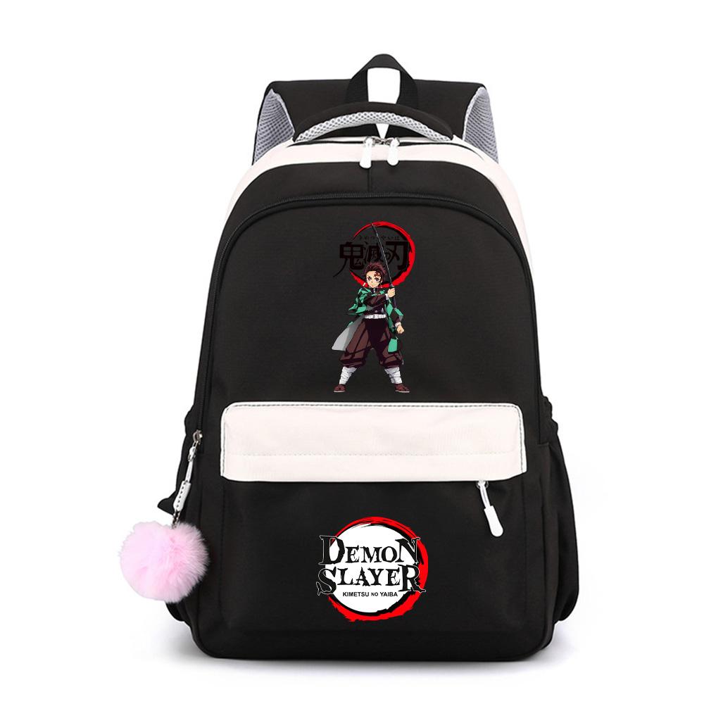 Anime Demon Slayer Printed Large Capacity Waterproof Backpack for Teenger Student Schoolbag Bookbag Gift Travel Bag