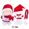 New Christmas Clothes For 17cm Labubus Mini Doll Clothes Outfit Hat Clothes for Labubu I II III Doll Accessories Party Game Toys
