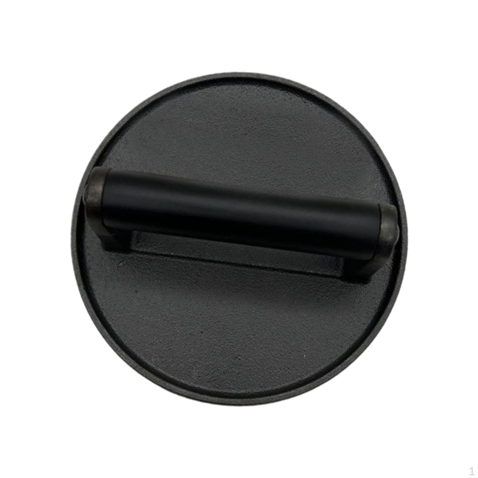 Burger Press Cast Iron Hamburger Steak Meat with Heat Insulation Handle for