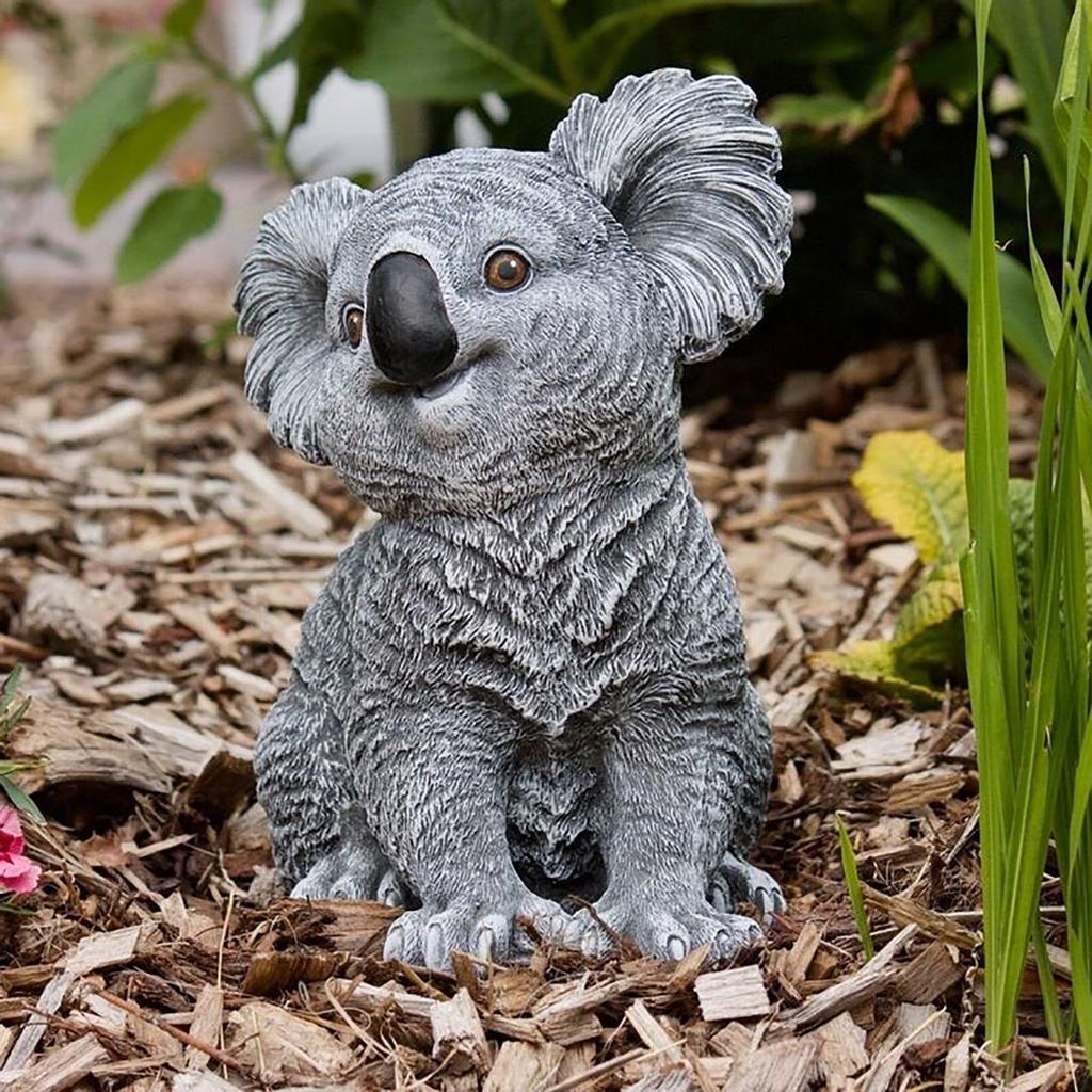 Outdoor Statue Creative Garden Decoration Cute Statue Vivid Koala Garden Figurines Ornament for Friends Garden Decoration