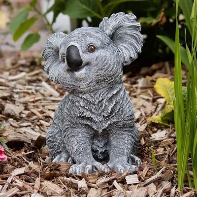 Outdoor Statue Creative Garden Decoration Cute Statue Vivid Koala Garden Figurines Ornament for Friends Garden Decoration