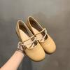 Fashion Korean Shoes Soft Female Footwear 2025 Comfortable New Summer Driving Dress Flat Mary Janes Shoes Woman Comfortable And Elegant