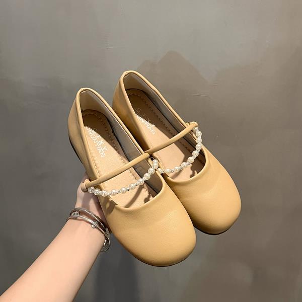 Fashion Korean Shoes Soft Female Footwear 2025 Comfortable New Summer Driving Dress Flat Mary Janes Shoes Woman Comfortable And Elegant