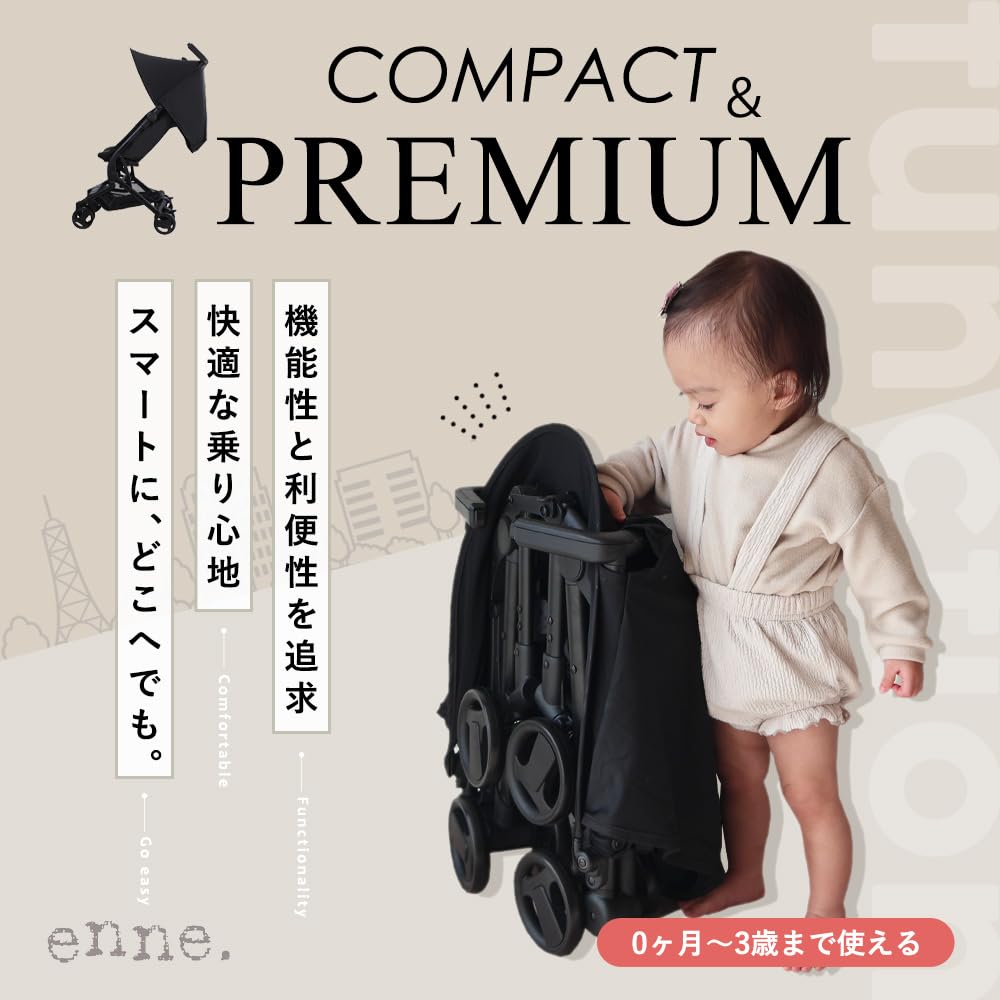 Baby für Babys 0 Monate und enne. Kinderwagen, A-Typ, B-Typ, leicht, kompakt, faltbar, Handgepäck, tragbar, verstellbar, rückwärtsgerichtet, 2 Jahre