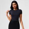 Top da Yoga Cai Jue da Donna, Vestibilità Slim, Manica Corta