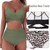 2023 Sexy Sleeveless Backless Split Swimsuit Bikini for Europe & America