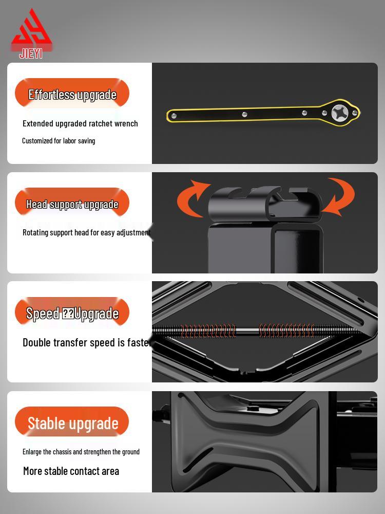 2-Ton Labor-Saving Hydraulic Car Jack Wrench for Easy Tire Change
