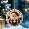 Decorative Acrylic Piece Christmas Hanging Ornament, Double Side Printed Unique Holiday Gift Tree Decor Pendant, Festive Home Decoration Animal