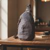 Waxed Canvas Crossbody Bag with Leather Trim Hands Chest Pack for