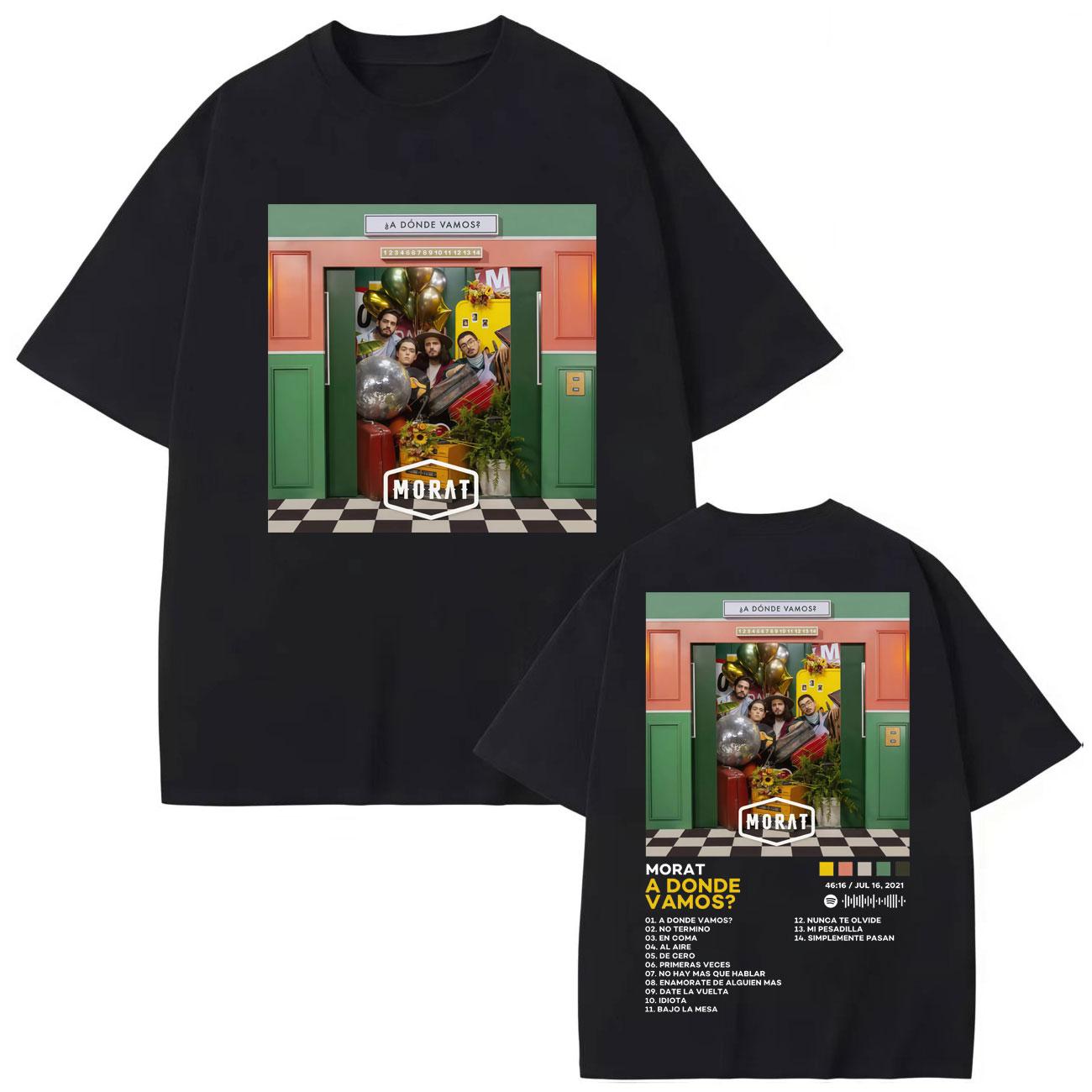 

Colombia Band Morat Album Poster Graphic T Shirts Harajuku Pop Music Short Sleeve T-shirts Men s Women s Casual T-shirt S