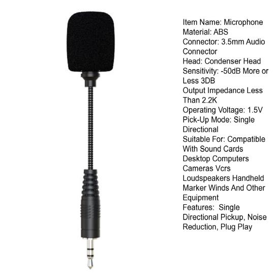 Mini Microphone Noise Live Karaoke Microphone Reduction Sound Mobile Computer Direct Plug Microphone