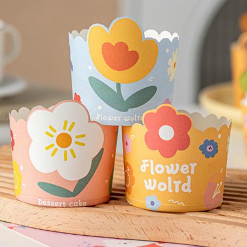 Бумажные формочки для выпечки серии «Мультяшные цветы» от Meidi