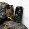 Deer Phone Case For iPhone 17,16,15,14,13,12,11 Plus,Pro Max,XS,Colorful Silver Phone Case Funda Cover