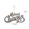 Plastic Glitter Merry Christmas Sign Sequins Christmas Tree Decoration  Holiday Party Decoration