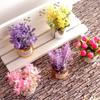 1:12 mini piante in vaso vaso di fiori casa delle bambole fiori in miniatura ornamento del giardino fatato arredamento per la casa delle bambole bonsai giocattolo da gioco per bambini