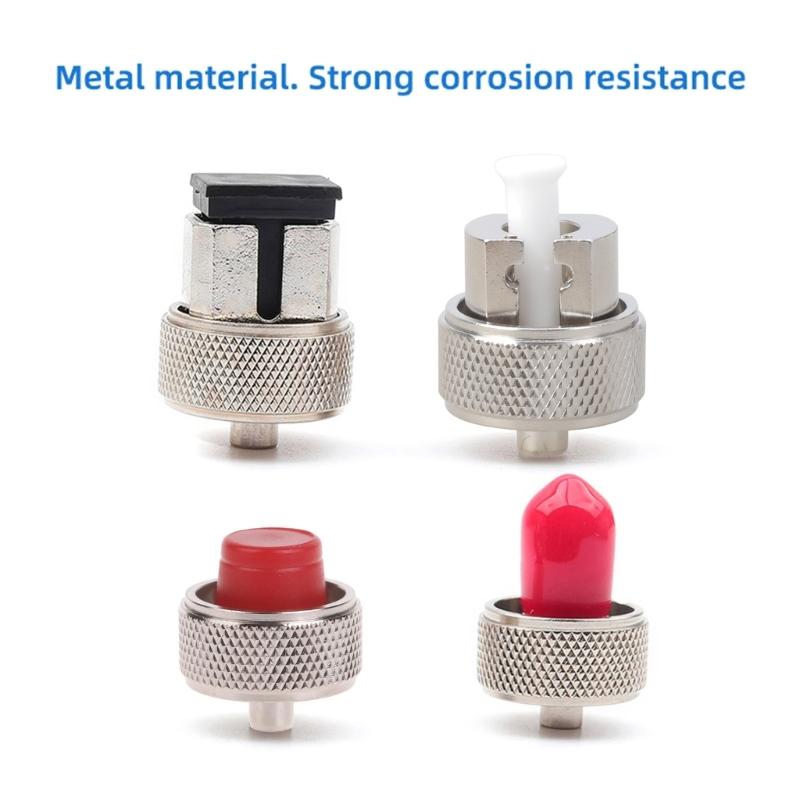 Upgraded Fiber Optic Adapter for FC/SC/ST/LC Fiber Adapter Coupler for Fiber Emergency Repair & Connection 4 Types Conne