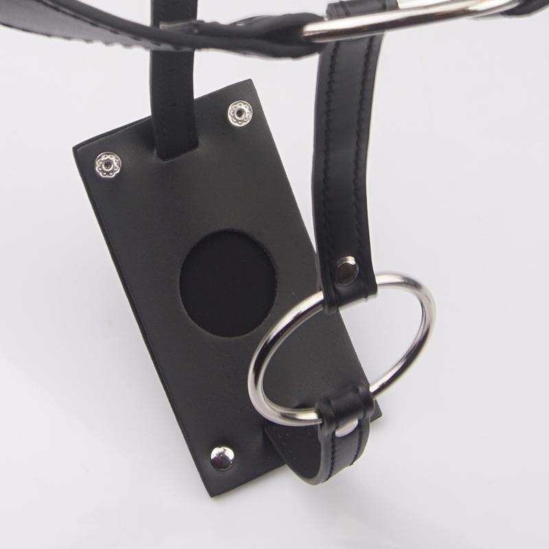 BDSM Buckling Butt Plug Harness with Cock Ring,Leather Chastity Belt Bondage,Strap-on Underwear Cockring,Sex Toys For Couples