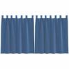 VidaXL Voile Curtains with Loops 2 Pcs Royal Blue 140x140 Cm, Net Curtain, Sheer Curtain, Window Voile, 4102301