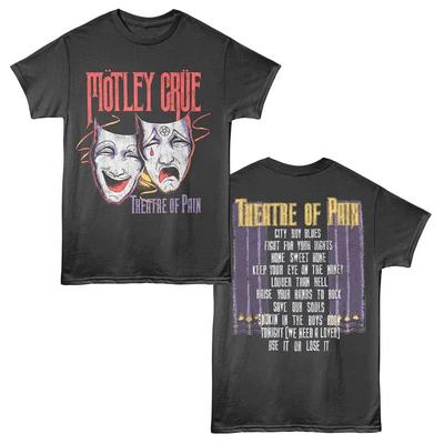Motley Crue Theatre of Pain Tracklist Herren T-Shirt