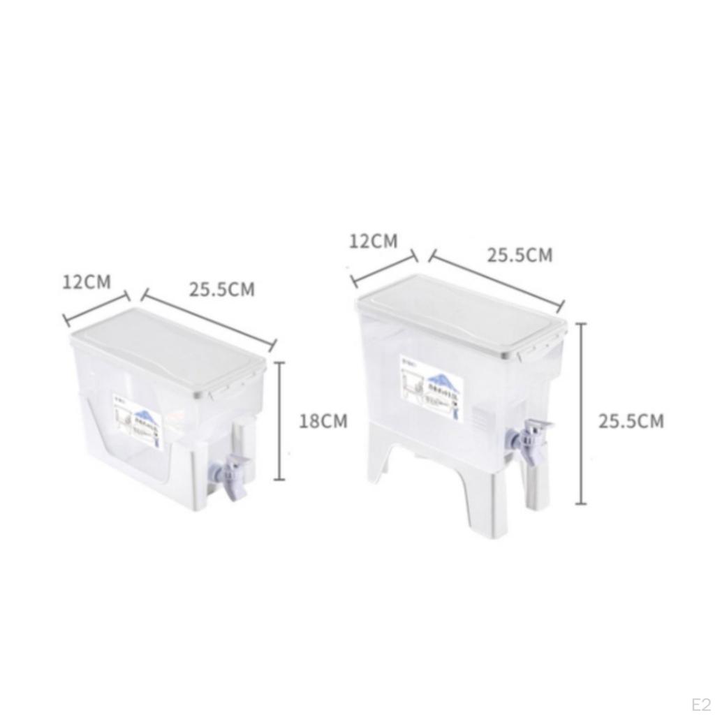 Beverage Dispenser with Spigot RefrigeratorReady Drink Stand Rectangular Fridge Water