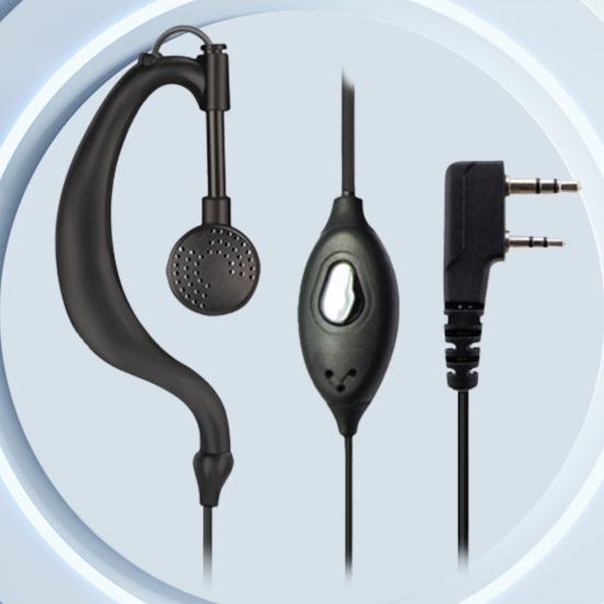 Căști radio cu design cu clemă microfon Sensibilitate ridicată Calitate bună a sunetului Peste ureche Comunicare fluidă 50dB 2 pini Walkie-talkie