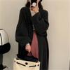 Knitted Long Cardigans for Women Coats Solid Autumn Winter Sweater Open Stitch Fashion Outerwear Elegent Causal Cardigan