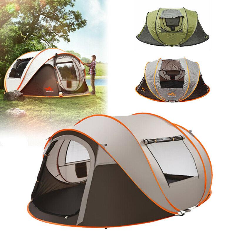 5-8 People Windproof Waterproof Sun Shelter Outoor Camping Tent Large Automatic Camping Tent