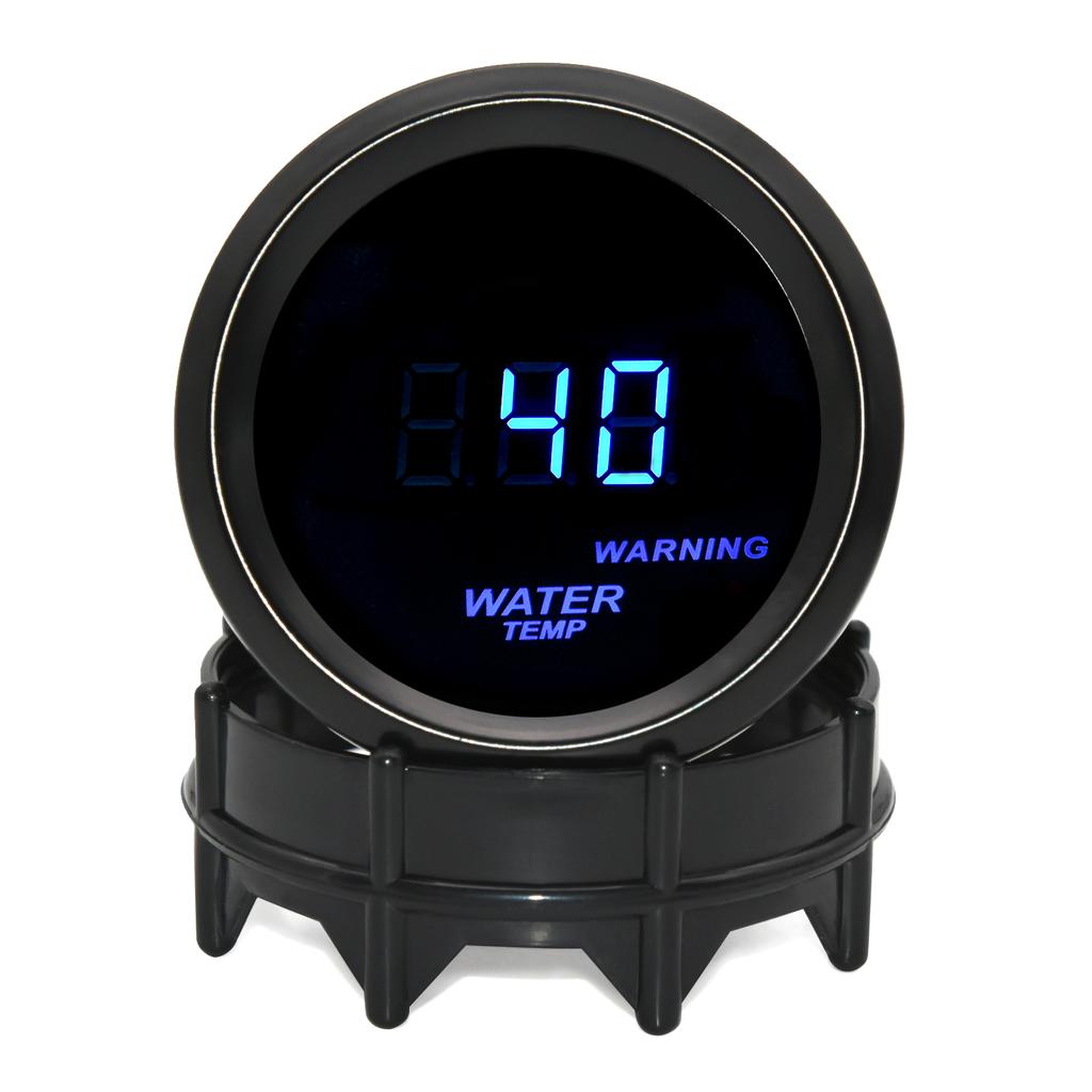 Car Digital Gauge 52mm Turbo Boost PSI BAR Oil Pressure Oil Water Temp Gauge Voltmeter Tachometer RPM Meter With Warning Light