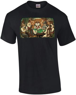 Cats Playing Poker T-Shirt